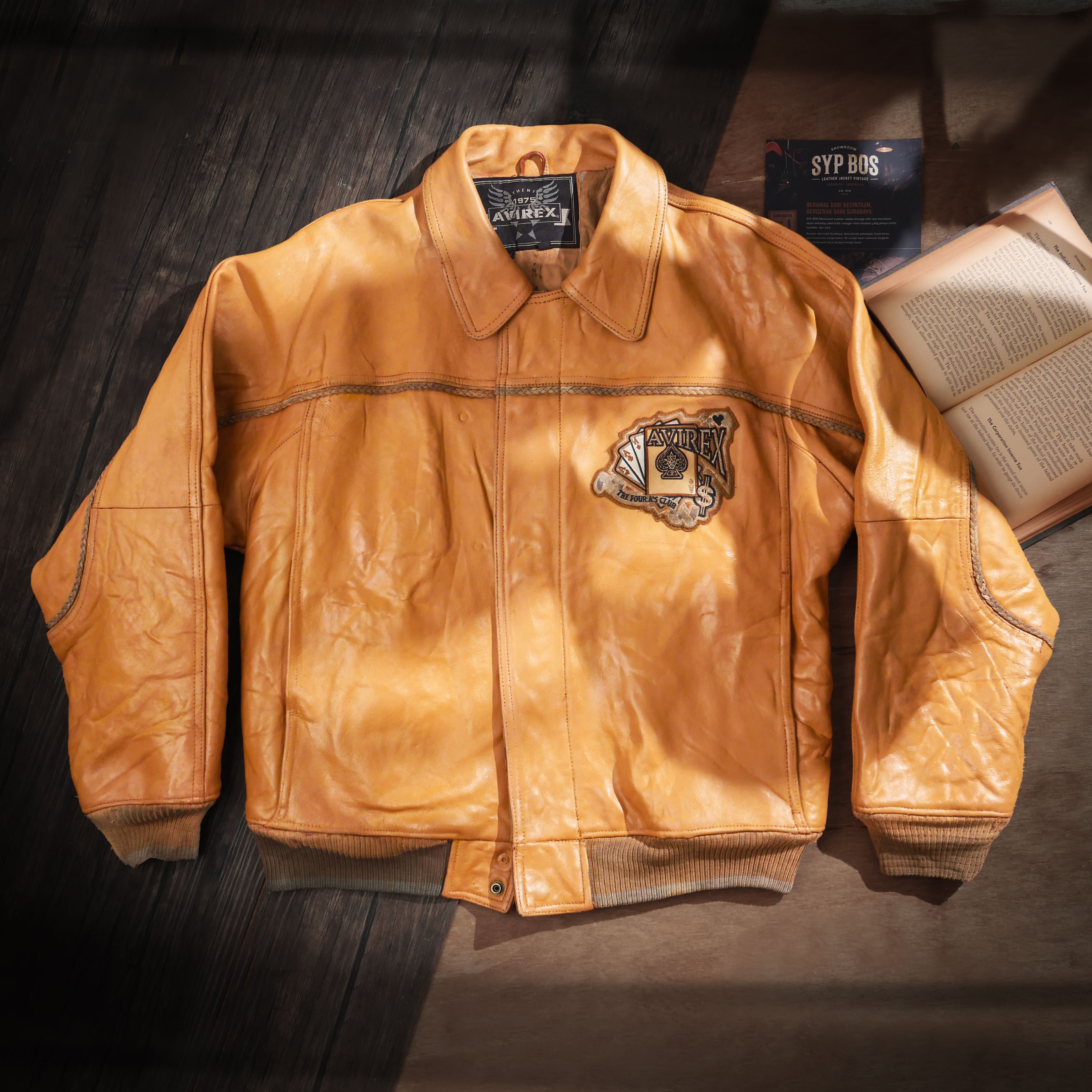 AVIREX "KING KASINO" - Jaket Kulit Vintage SYPBOSofficial