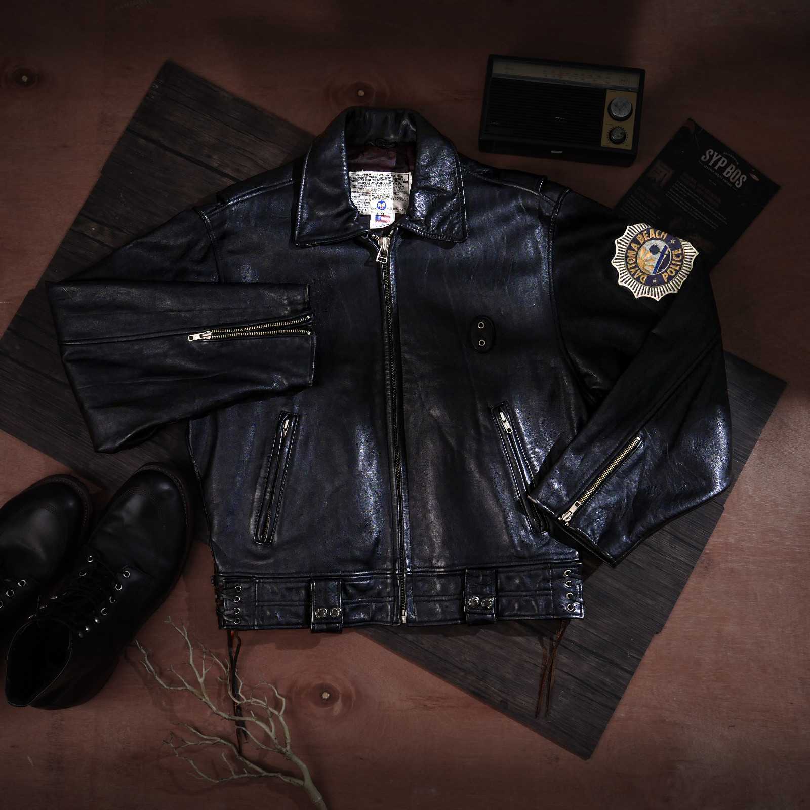 AVIREX-POLICE - Jaket Kulit Vintage SYPBOSofficial