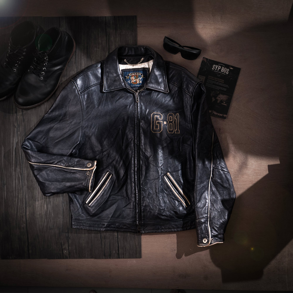 GUESS-VARSITY - Jaket Kulit Vintage SYPBOSofficial